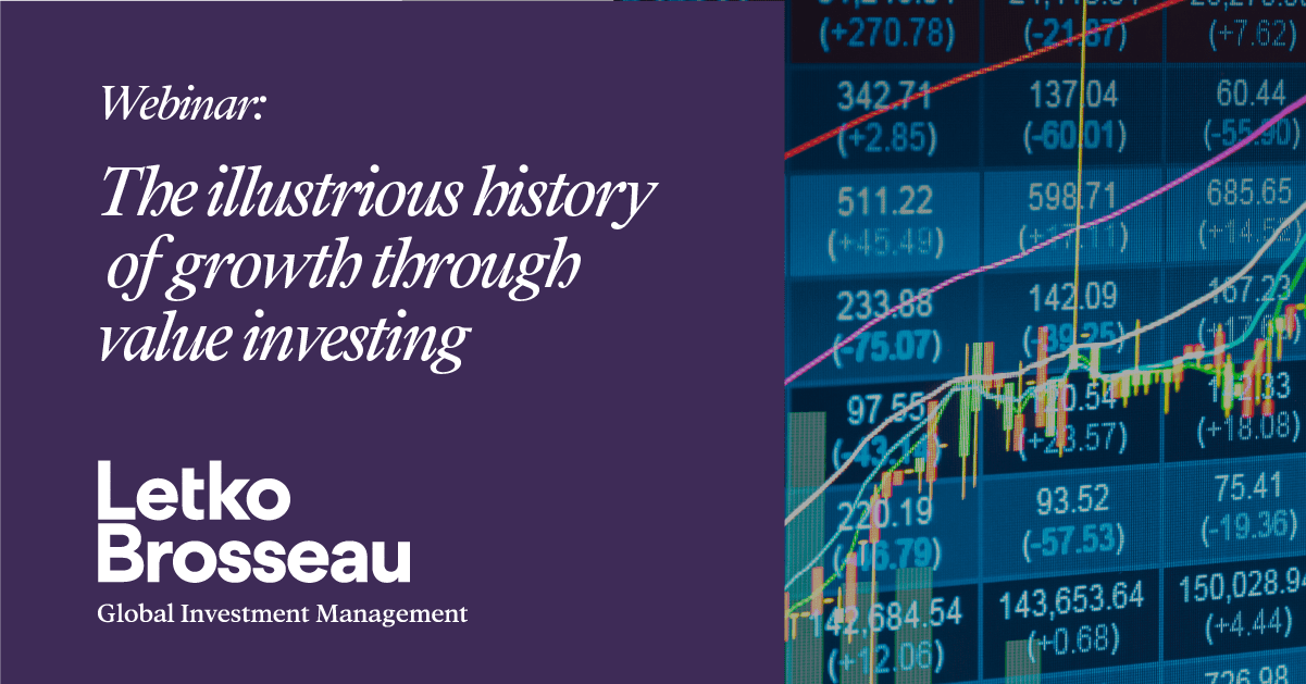 The Illustrious History of Growth Through Value Investing – Webinar