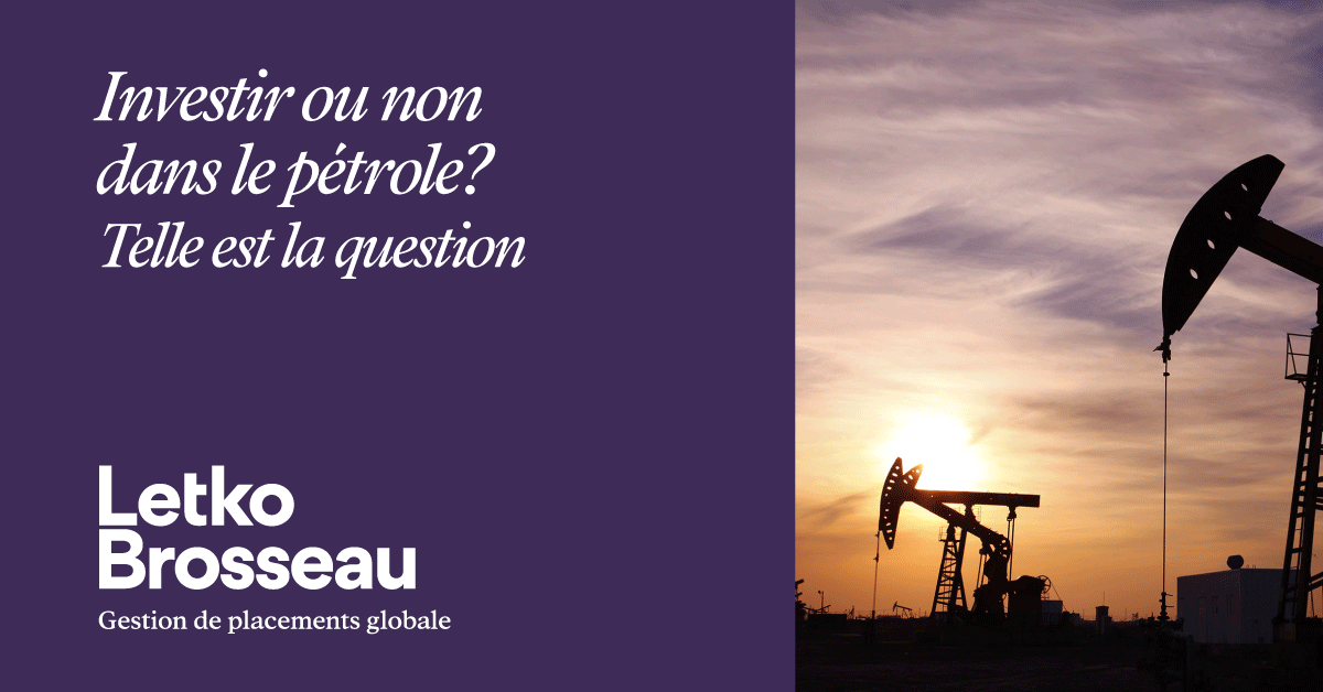 Investir ou non dans le pétrole? Telle est la question