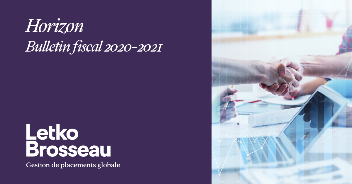 Horizon – Bulletin fiscal 2020-2021