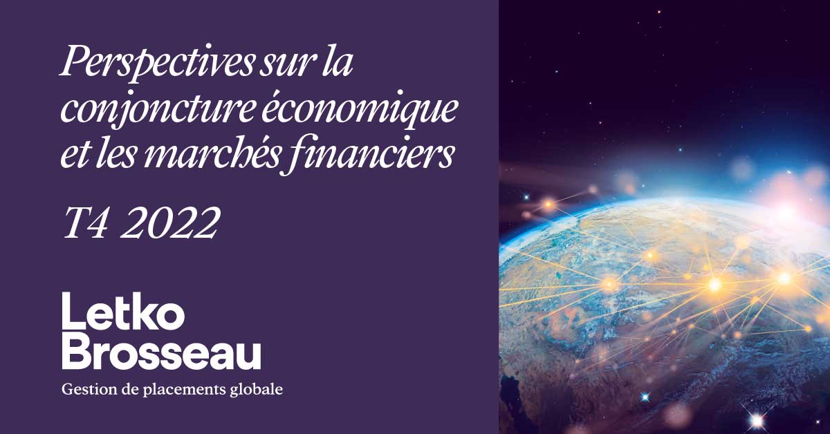 Perspectives sur la conjoncture économique et les marchés financiers – T4 2022