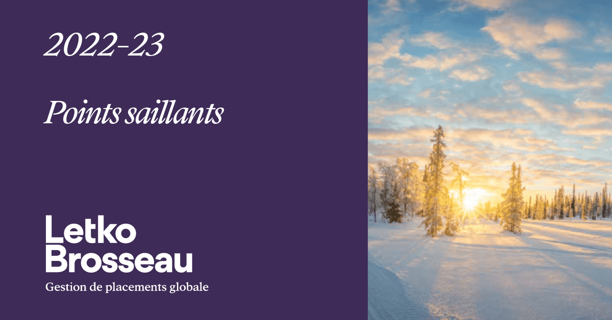 2022-23 Faits saillants