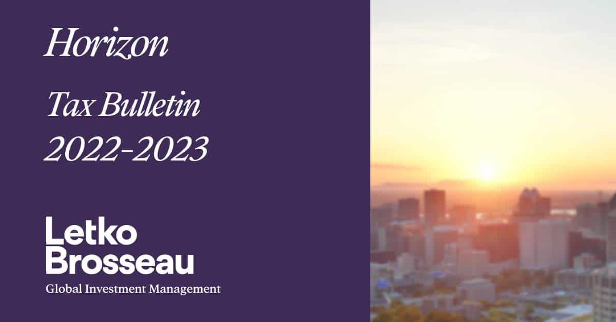 Horizon – Tax Bulletin 2022-2023