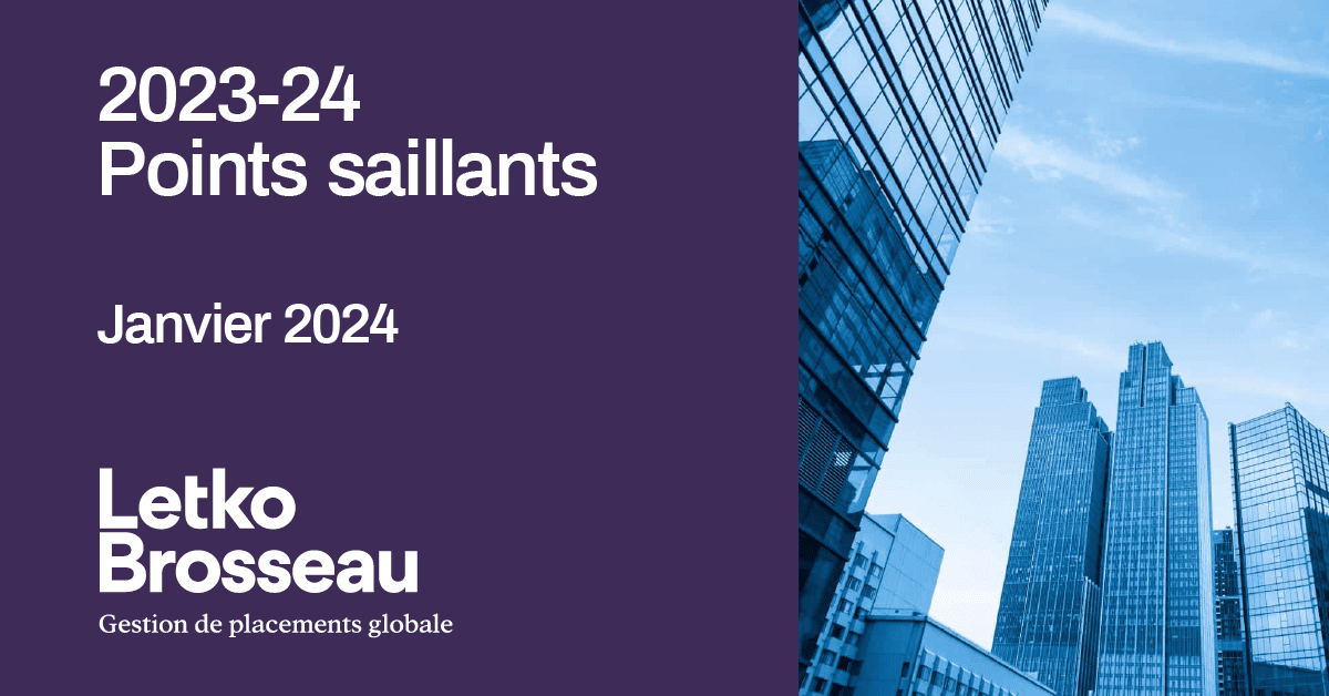 2023-24 Points saillants