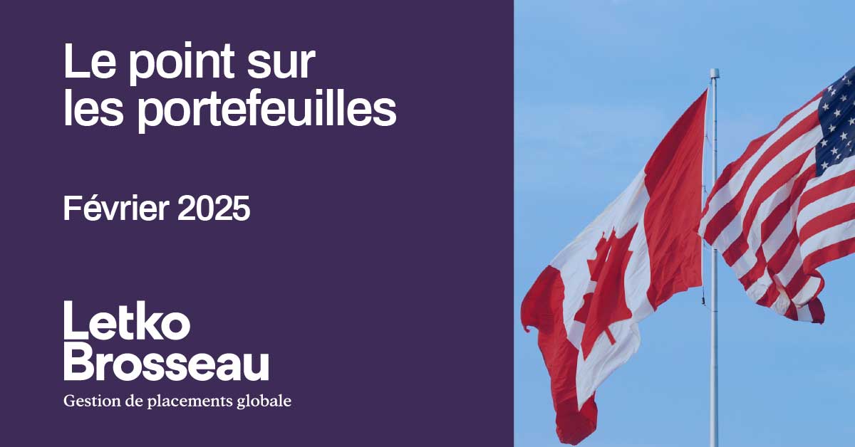 Le point sur les portefeuilles – Mars 2025