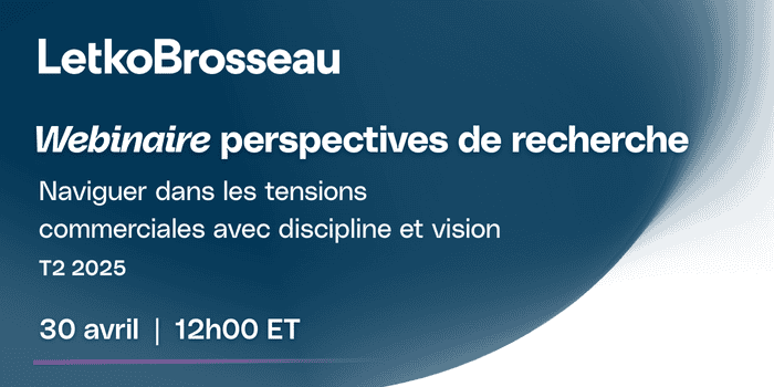 Perspectives de recherche – Webinaire Avril 2025