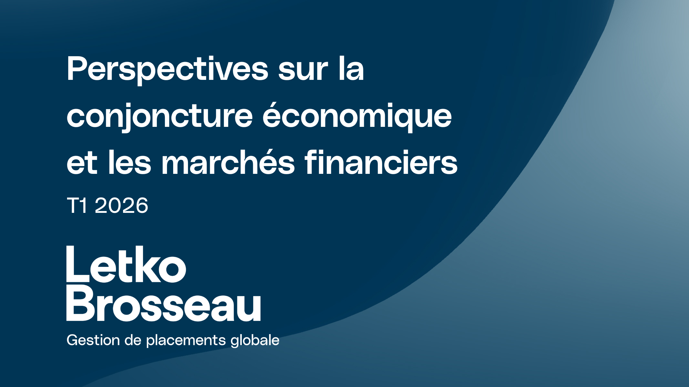 Economic and Capital Markets Outlook – Q1 2026