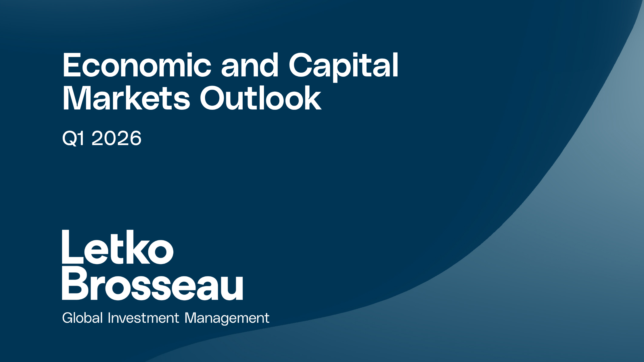 Economic and Capital Markets Outlook – Q2 2026