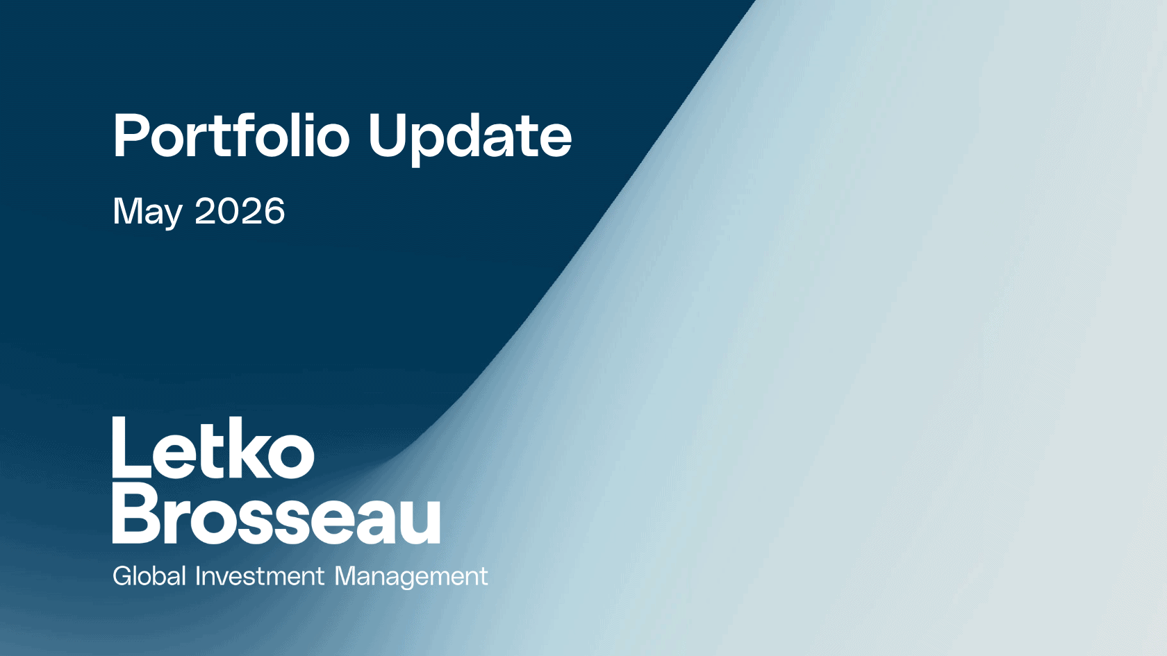 Portfolio Update – May 2026