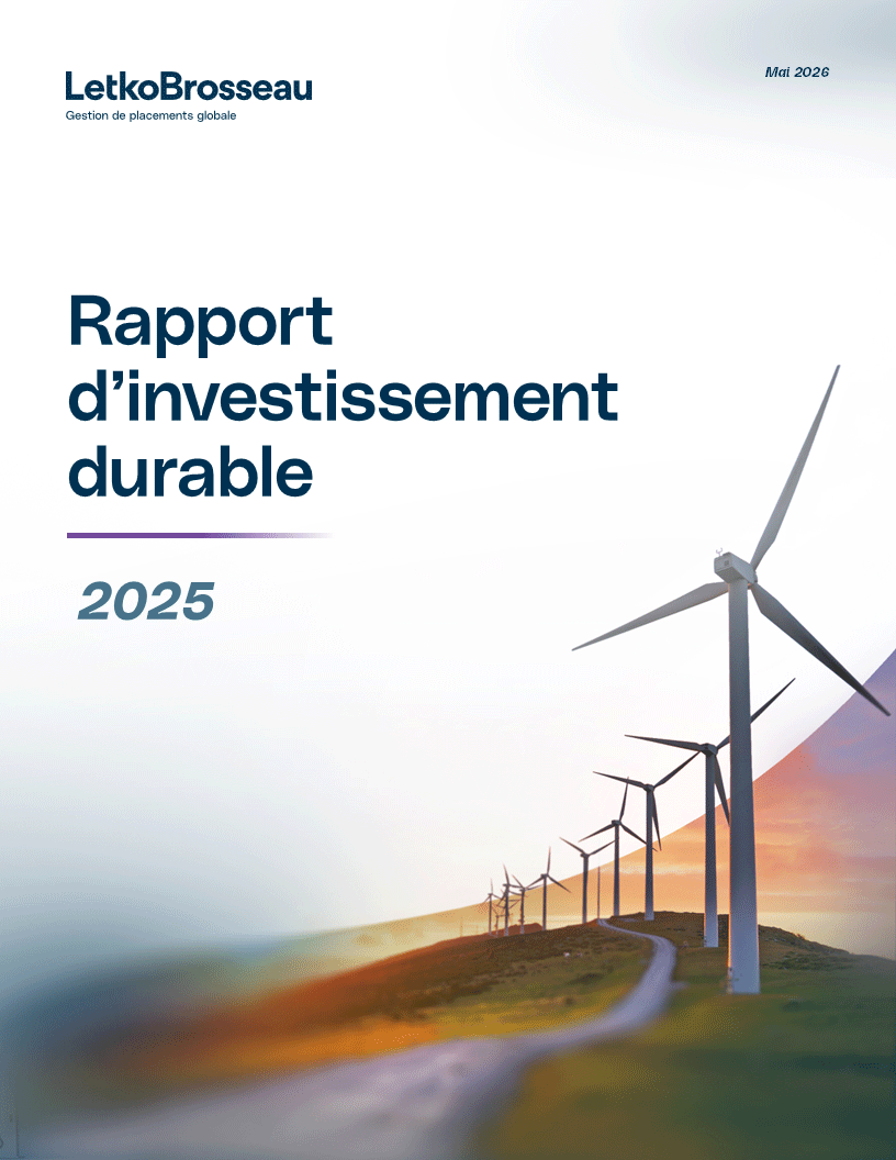 Rapport d'investissement durable 2025