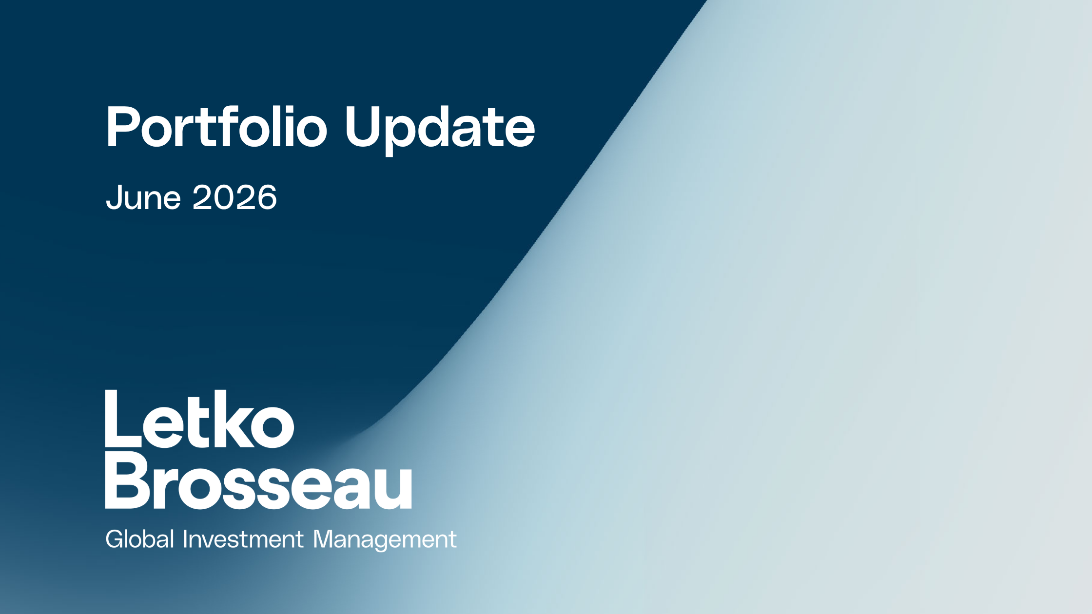 Portfolio Update – June 2026