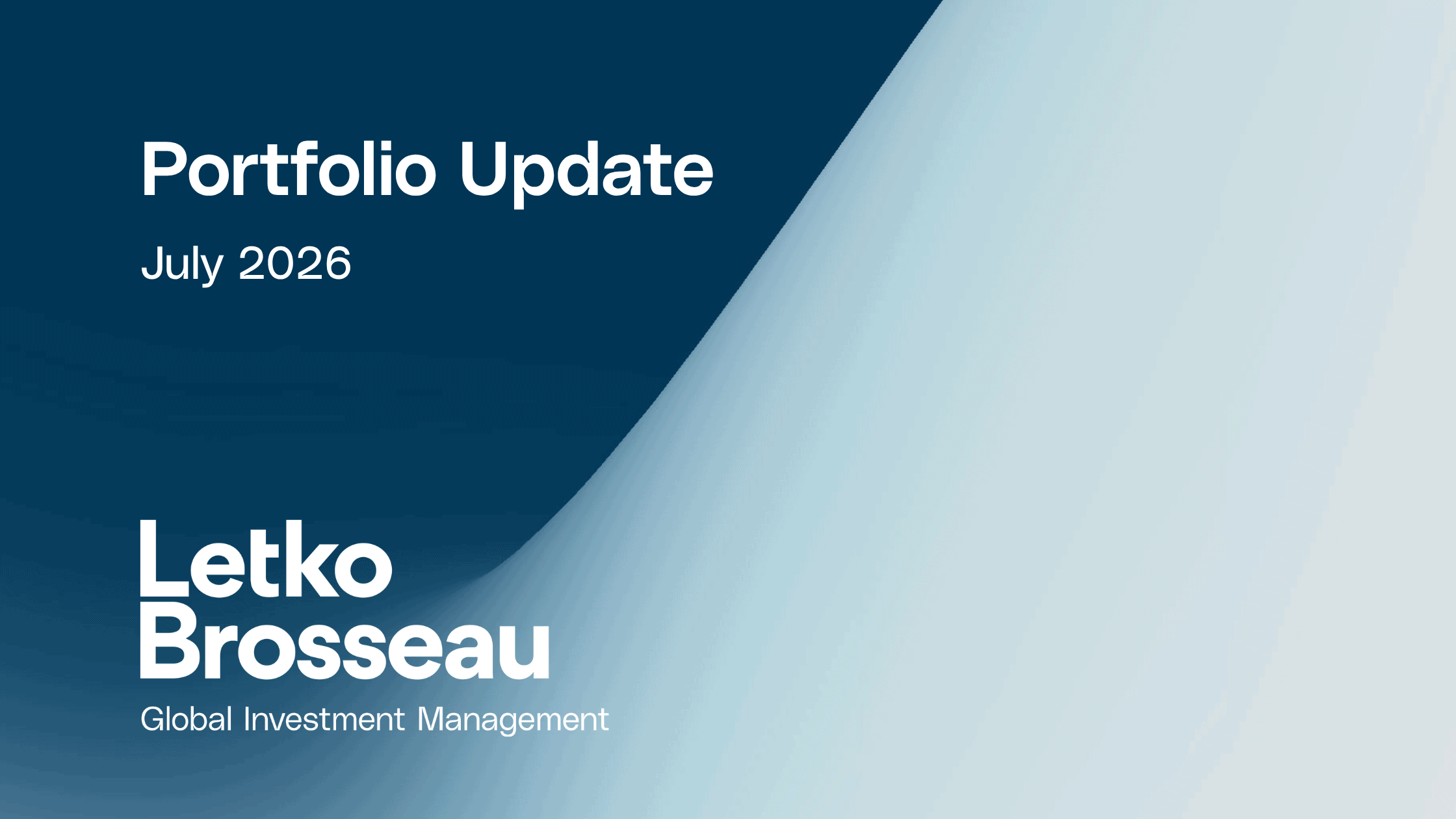 Portfolio Update – July 2026